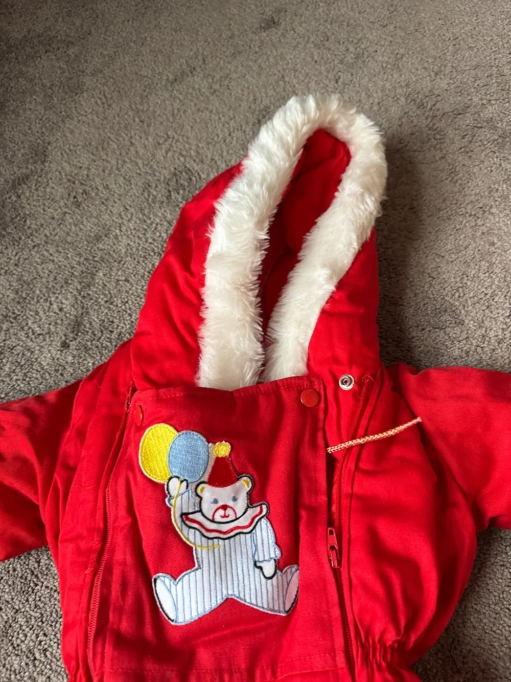 Heart Warmers Red Baby Winter Snowsuit Hooded 3 Piece Jumpsuit 6–24 Months